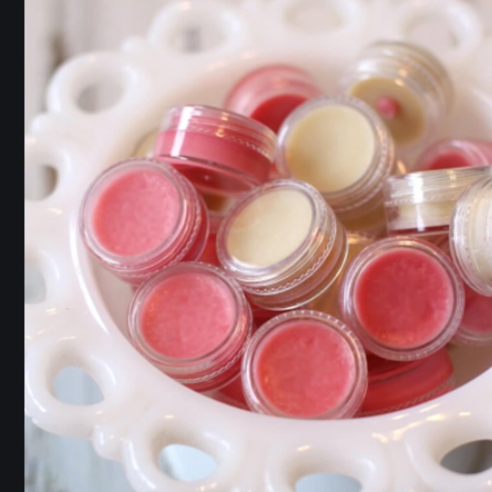 Handmade lip balm